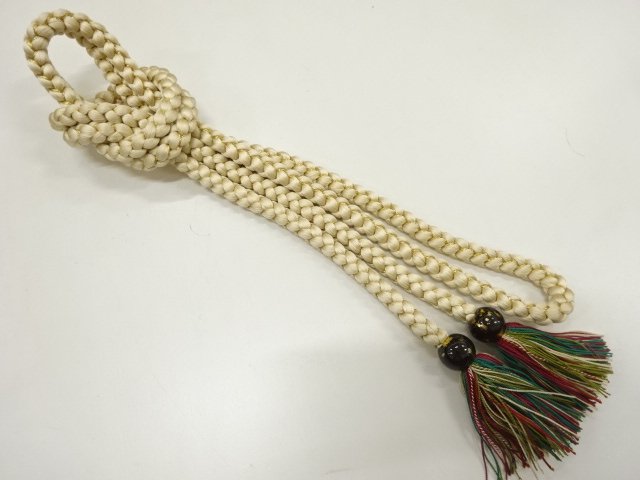 JAPANESE KIMONO / HAND-TIED OBIJIME CORD